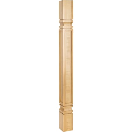 3-3/4 Wx3-3/4Dx35-1/2H Rubberwood Square Mission Post